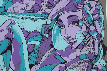 Cg Artwork on Wall
