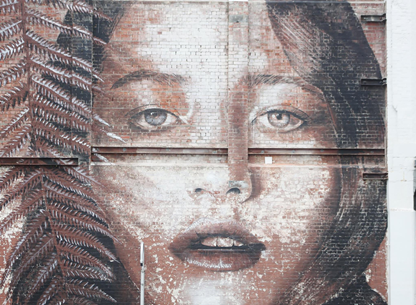 Street Art Woman Face